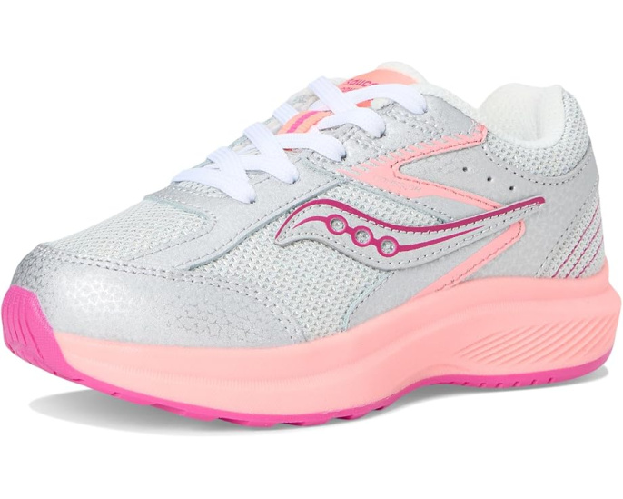 Детские кроссовки Saucony Cohesion KDZ с верхом из кожи и сетки