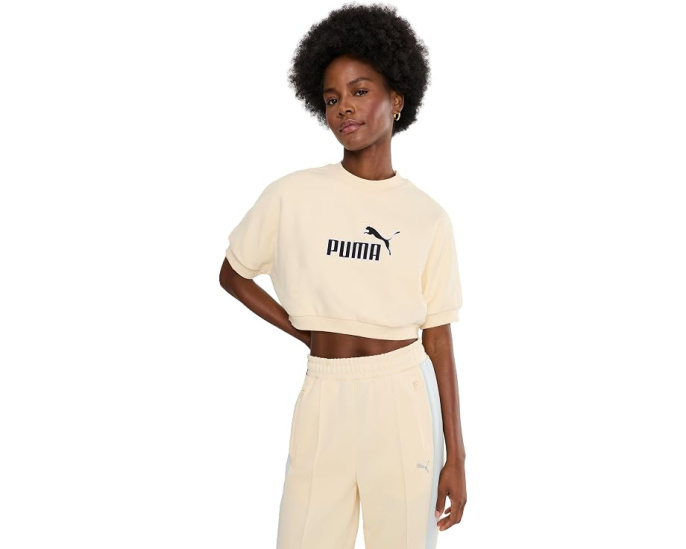 Футболка Puma Essentials с персиковым эффектом и логотипом