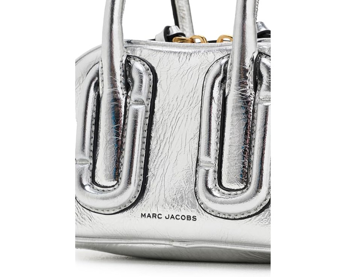 Babe Mini Top-Handle In Metallic Leather