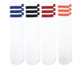 Boys' Girls Unisex Stripe Assorted Knee High Tube Socks 4 Pack