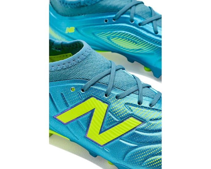 New Balance Tekela бутсы детские FG V5 сине-зеленые