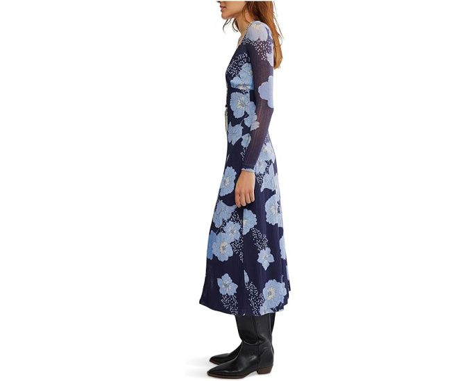 Free People платье Calla Midi с цветочным принтом