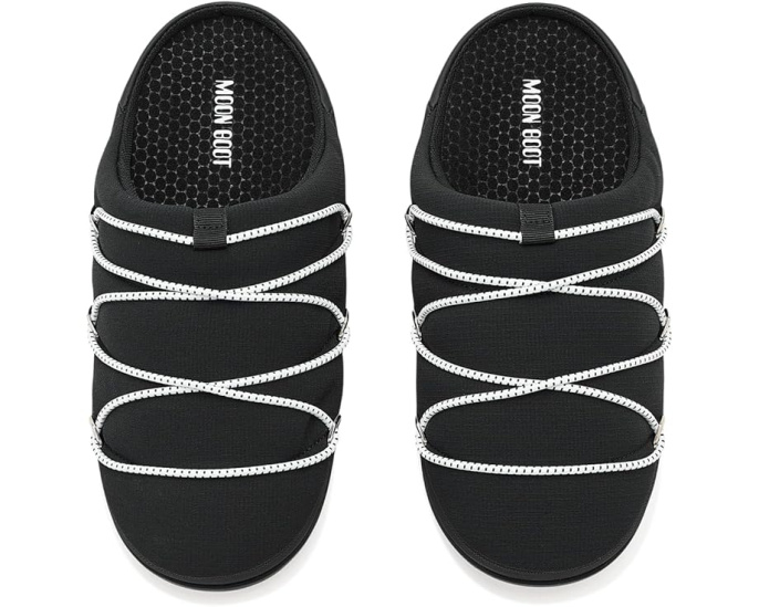 MOON BOOT Soft Slipper мягкие тапочки с гладкой кожей и удобной стелькой