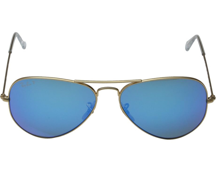 Ray-Ban RB3025 Aviator с зеркальными линзами Gold/Blue
