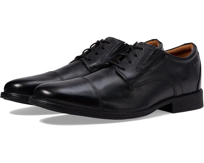 Clarks Оксфорды Whiddon Cap из натуральной кожи с мыском