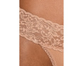 Трусы стринги Hanky Panky Supima Cotton Original Rise с кружевом 3 штуки