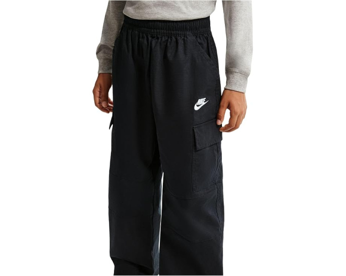 Штаны Nike Sportswear Club Woven Cargo для мальчиков черные