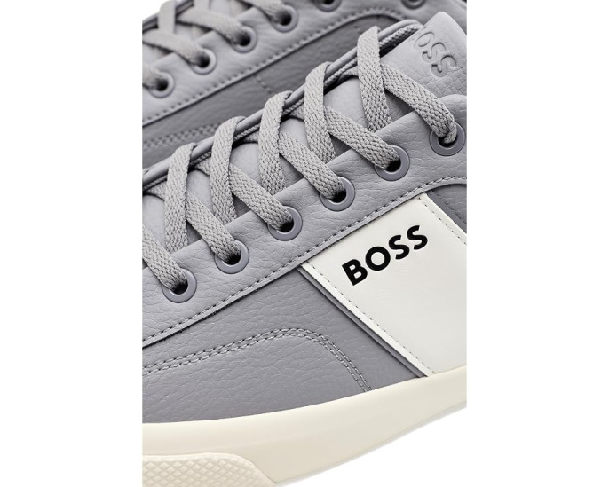 Кеды Aiden Logo Block из кожи от BOSS