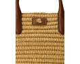 Плетеная сумка Brie среднего размера Woven Straw Medium от Lauren Ralph Lauren