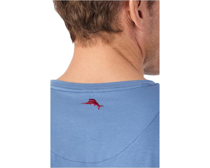 Футболка Tommy Bahama с коротким рукавом цвета Denim Blue