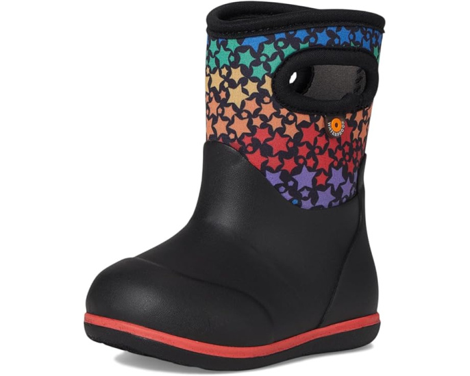 Детские сапоги Bogs Classic Rainbow Stars для малышей с утеплением 3 мм