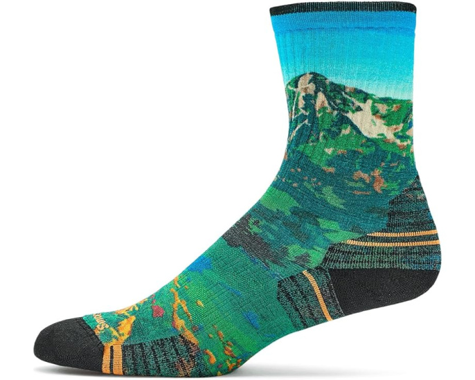 Носки Smartwool Hike Targeted Cushion Mountain Lake Print Crew