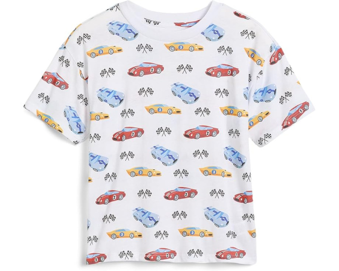 Race Day Graphics Crew Neck T-Shirt (Little Kid/Big Kid)