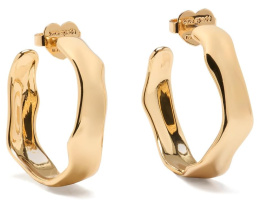 Серьги Molten Hoops с кубическим цирконием и акцентом в виде лопаты