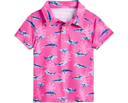 Поло Chubbies Kids The Lil Great Pink Shark для малышей