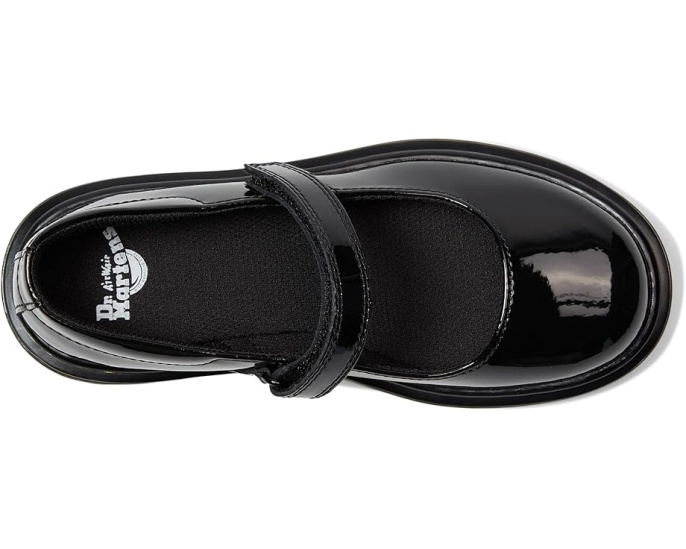 Детские балетки Maccy от Dr. Martens с ремешком на липучке