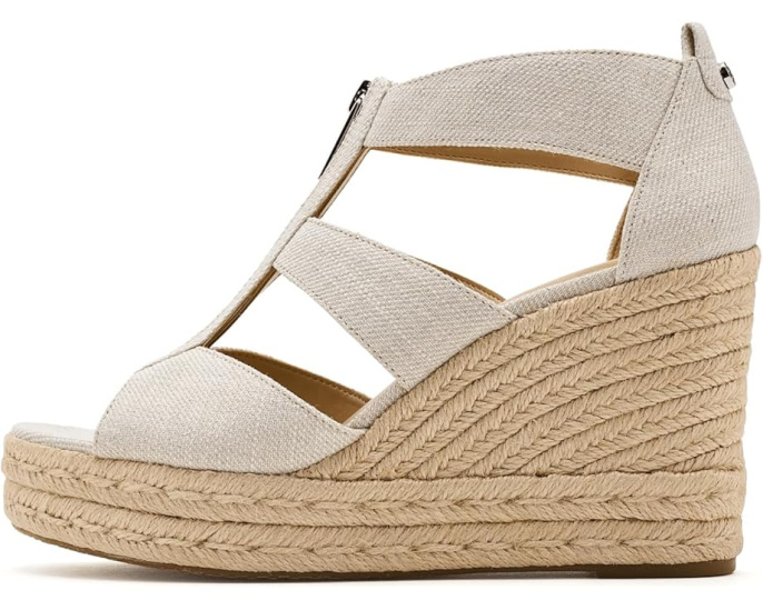 Сандалии Etta Wedge на танкетке с платформой из джута MICHAEL Michael Kors