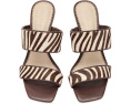 Босоножки Sutton Zebra Haircalf от Cinq à Sept с квадратным носком