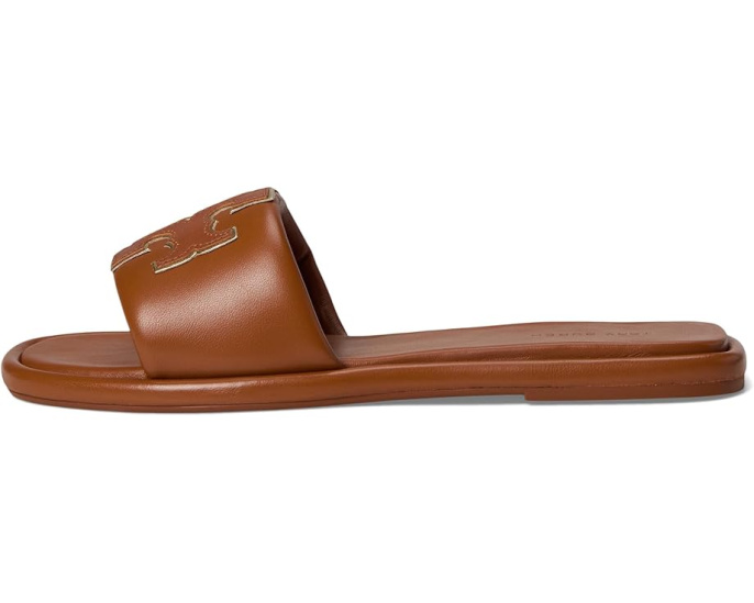 Сланцы Tory Burch Slide с логотипом Double T и открытым мысом