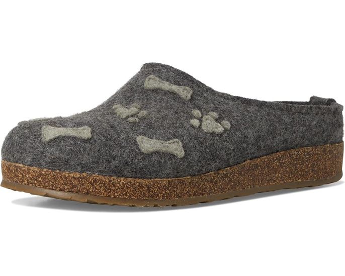 Клоги Haflinger Buckle из шерсти с пробковой стелькой и пряжкой