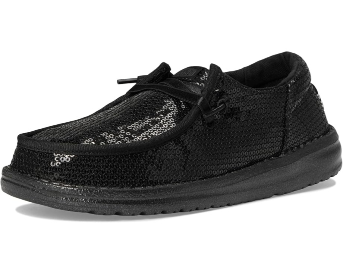 Детские слипоны Hey Dude Kids Wendy Funk Mono Sequin с пайетками и эластичными шнурками