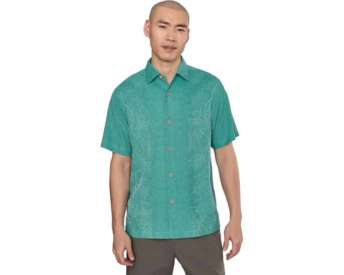 Шелковая рубашка Kona Luxe Border с узором жаккард от Tommy Bahama