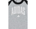 Комбинезон adidas для малышей с регланными рукавами и полосками