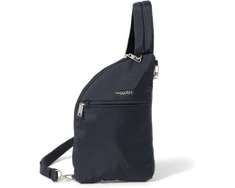 Baggallini Securtex антикражевая слинг сумка Half Moon с защитой от порезов