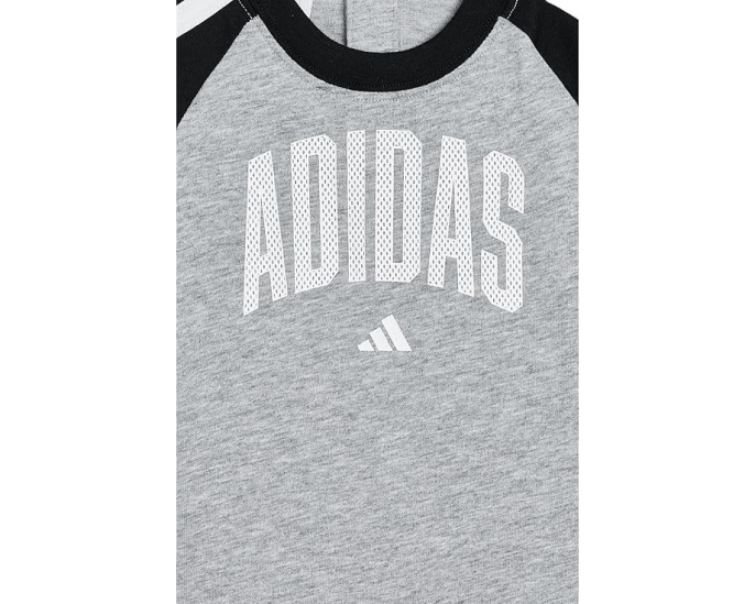 Комбинезон adidas для малышей с регланными рукавами и полосками