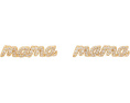 Серьги Mama Pave Studs с россыпью кубического циркония