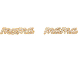 Серьги Mama Pave Studs с россыпью кубического циркония