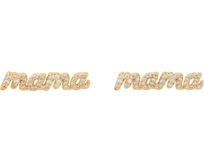 Серьги Mama Pave Studs с россыпью кубического циркония