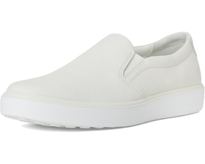 Кроссовки ECCO Soft 60 Slip-On с мягкой зернистой кожей