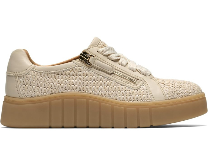 Кроссовки Clarks Mykah Joyfull из текстиля raffia с боковой молнией