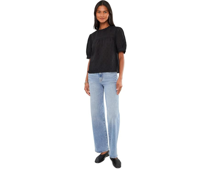 Топ с вышивкой и складками от Madewell