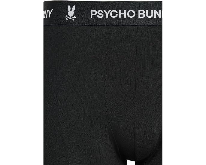 3 штуки боксерских трусов Psycho Bunny черные
