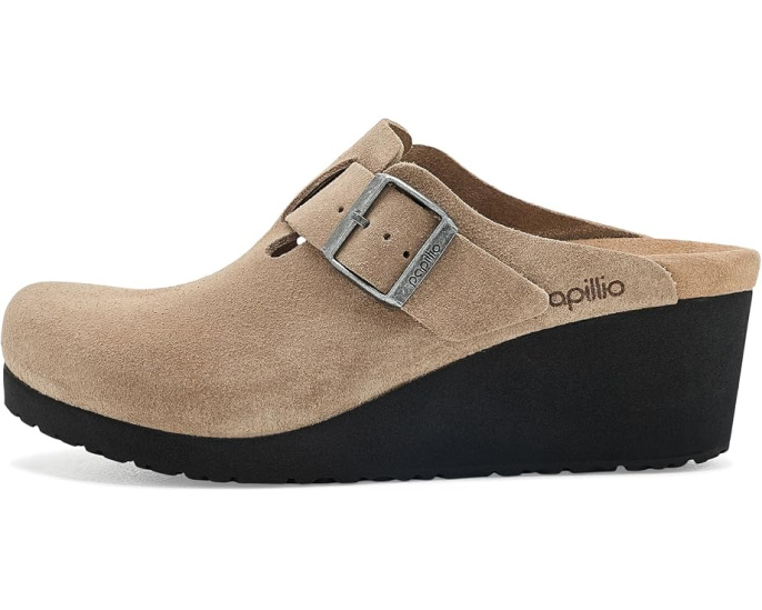 Клоги Fanny Wedge из замши Birkenstock
