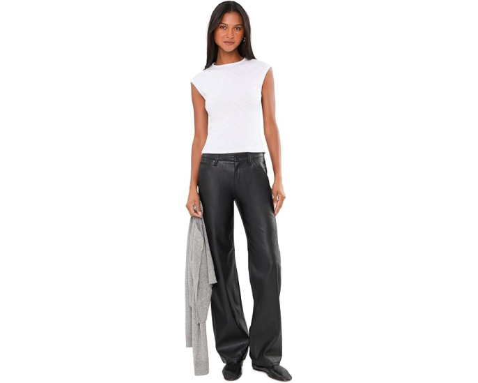 Брюки DAZE Keeper Low Rise Straight черные с прямым кроем