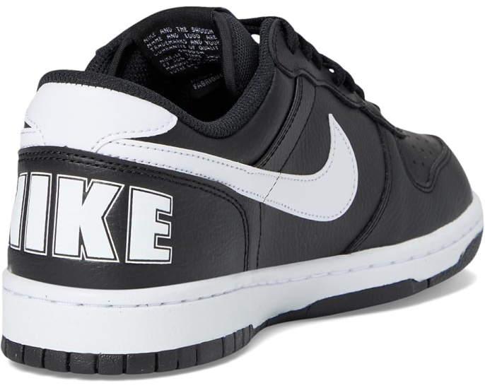 Кроссовки Nike Big Low с кожаным верхом и простроченными накладками