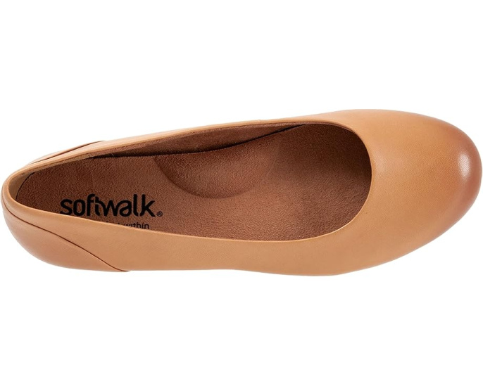 SoftWalk балетки Sonoma из мягчайшей кожи с круглым носком