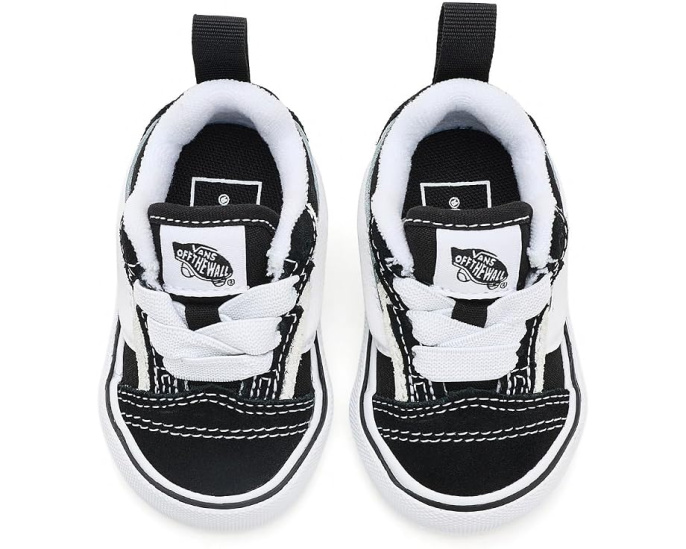 Детские кеды Vans Knu Skool Elastic Lace Bolt черные