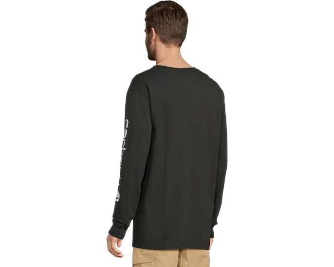 Футболка Carhartt Signature Sleeve Logo L/S Tee с длинным рукавом