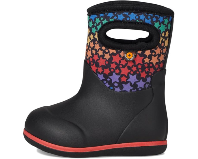 Детские сапоги Bogs Classic Rainbow Stars для малышей с утеплением 3 мм
