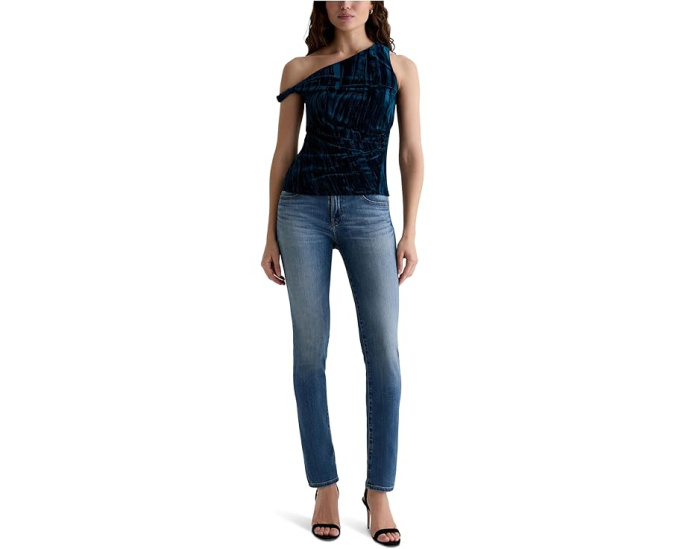 Джинсы AG Jeans Prima Low Rise Cigarette с зауженным силуэтом