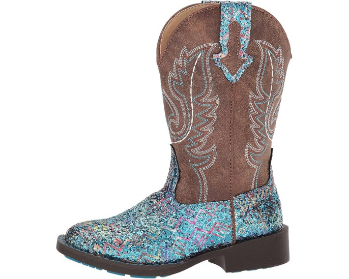 Сапоги Roper Kids Glitter Aztec с квадратным носком и блестками