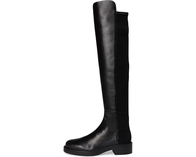 Ботинки Stuart Weitzman 5050 Celia из замши с квадратным каблуком