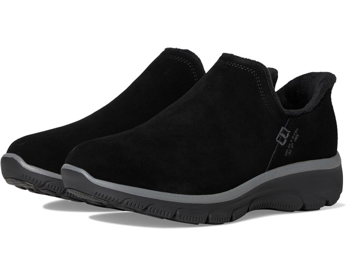 Ботильоны SKECHERS Easy Going Modern Hour Suede Hands Free Slip-ins с меховой подкладкой