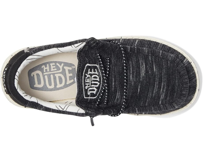 Лоферы Hey Dude Wally Stretch для малышей с текстильным верхом