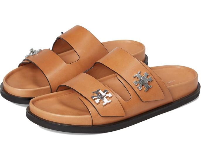 Спортивные сланцы Tory Burch T Lock с застежками на липучках