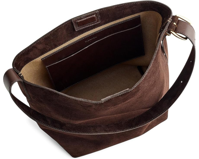 Сумка-ведро Essential из замши Madewell